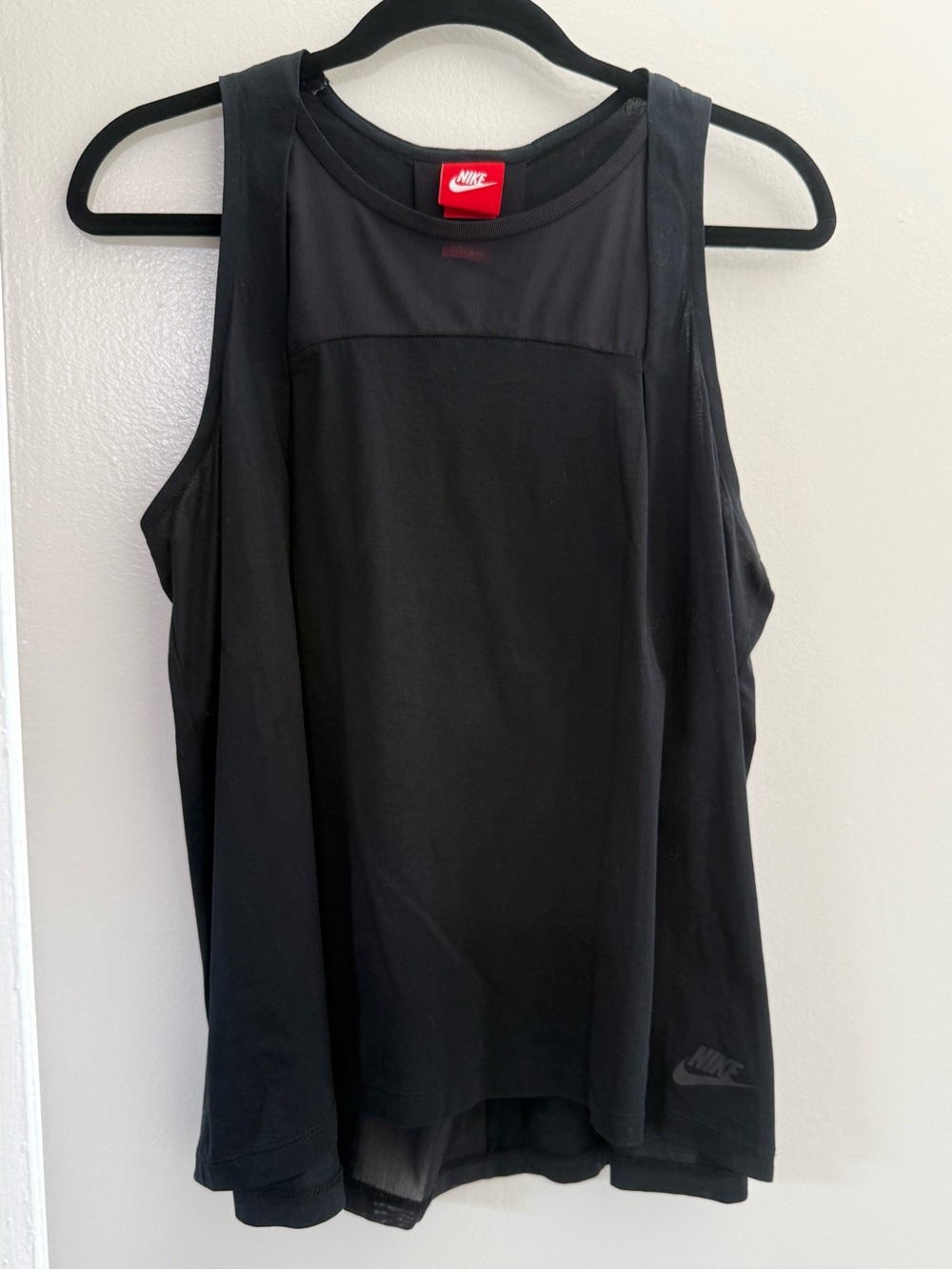 Nike Black Athletic Mesh Tank size M